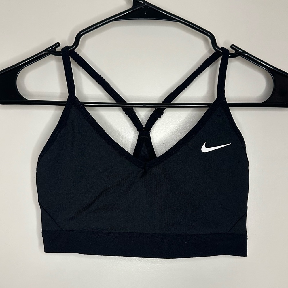 Nike Indy Dri Fit V-Neck Sports Bra - Size Small
